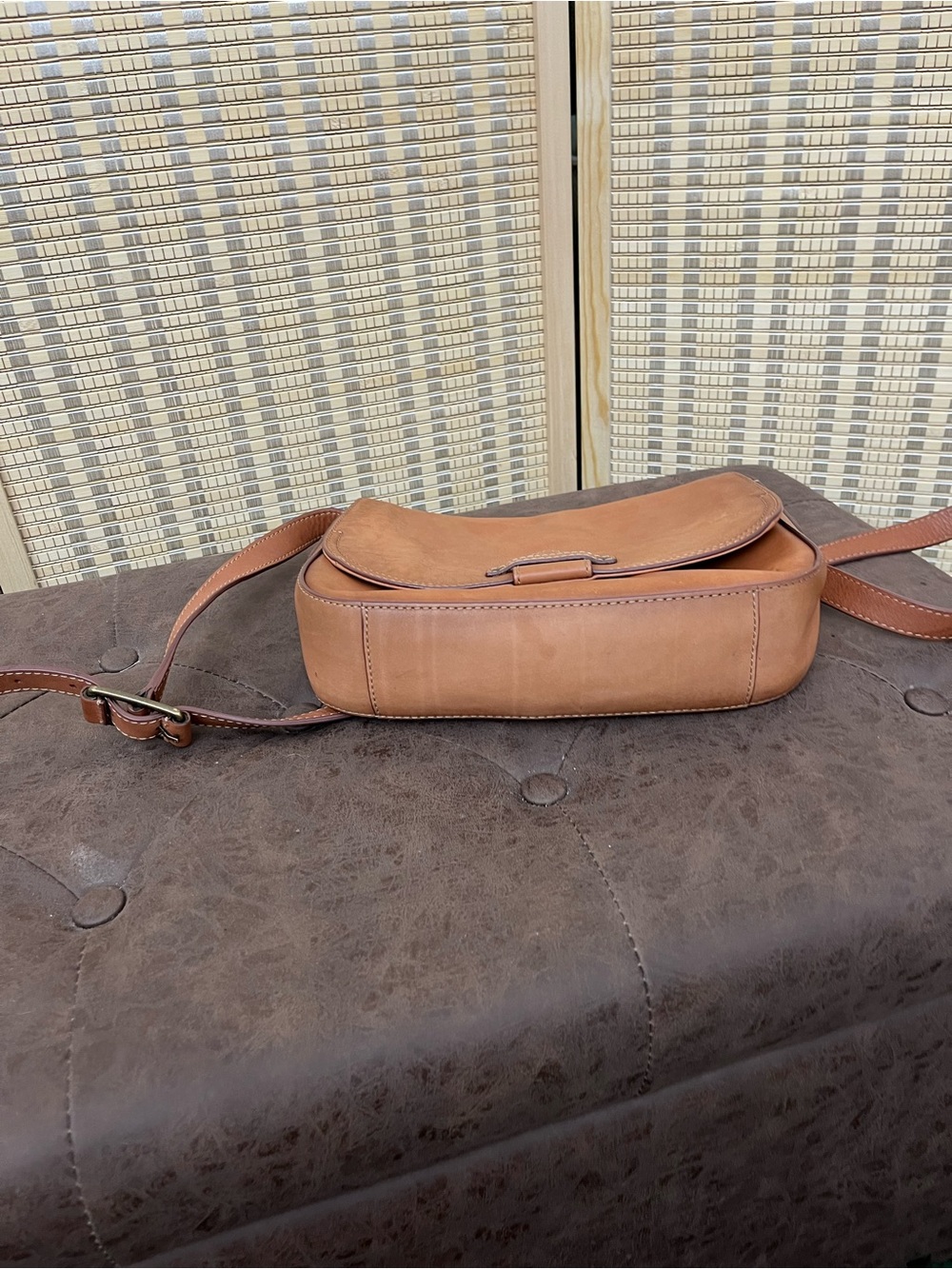 Frye Cognac Leather Crossbody Bag 10x8x2.5 - Picture 9 of 13